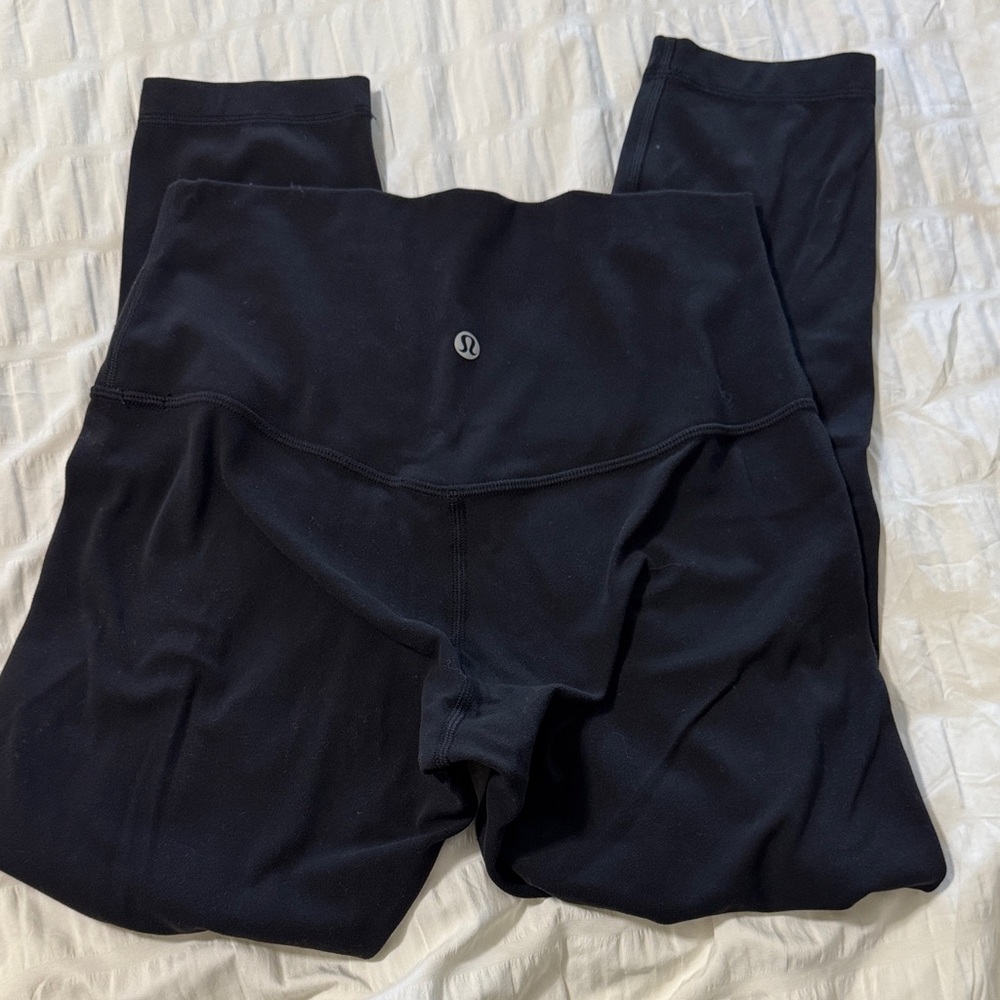 Black High-Waisted Leggings 25”